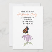 Schmetterling auf Kone Blume Einladung (Vorderseite)