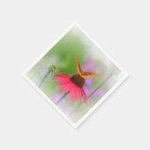 Schmetterling auf Kone-Blume Serviette (Ecke)