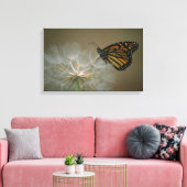 Schmetterling auf Kronleuchter Leinwanddruck (Insitu (Wohnzimmer))