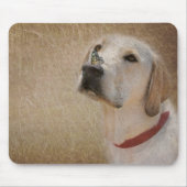 Schmetterling auf Labrador Retriever's Nase Mousepad (Vorne)
