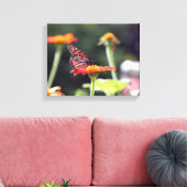 Schmetterling auf Leinwand (Insitu (Wohnzimmer))