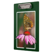Schmetterling auf Lila Ebene Klemmbrett (Links)