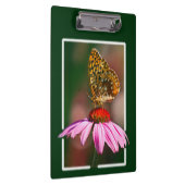 Schmetterling auf Lila Ebene Klemmbrett (Rechts)