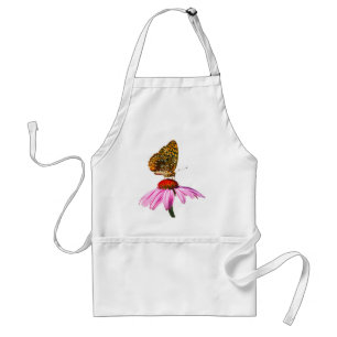 Schmetterling auf Lila Ebene Schürze