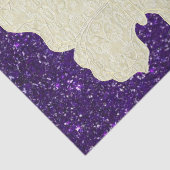 Schmetterling auf Lila Glitzer Seidenpapier (Ausschnitt)