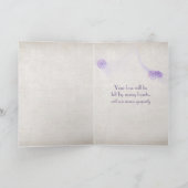 Schmetterling auf Lilac Blume Beileid Karte (Innenseite)