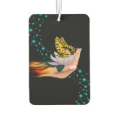 Schmetterling auf Lotus Bloom Autolufterfrischer (Rückseite)