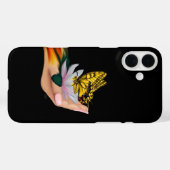 Schmetterling auf Lotus Bloom Case-Mate iPhone Hülle (Rückseite (Horizontal))