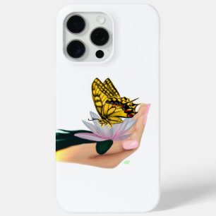 Schmetterling auf Lotus Bloom Case-Mate iPhone Hülle