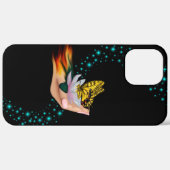 Schmetterling auf Lotus Bloom Case-Mate iPhone Hülle (Hinten (horizontal))