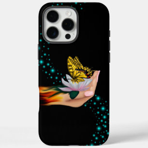 Schmetterling auf Lotus Bloom iPhone 16 Pro Max Hülle