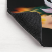 Schmetterling auf Lotus Bloom Mousepad (Ecke)