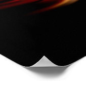 Schmetterling auf Lotus Bloom Poster (Ecke)