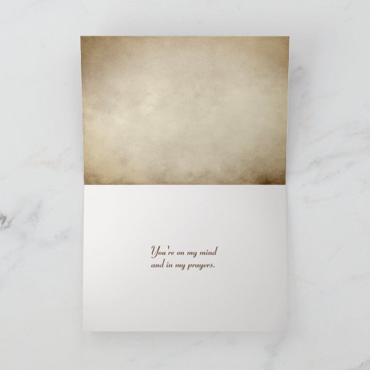 Schmetterling auf Lüster Karte (Innenseite)