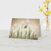 Schmetterling auf Lüster Karte (Gelbe Blume)