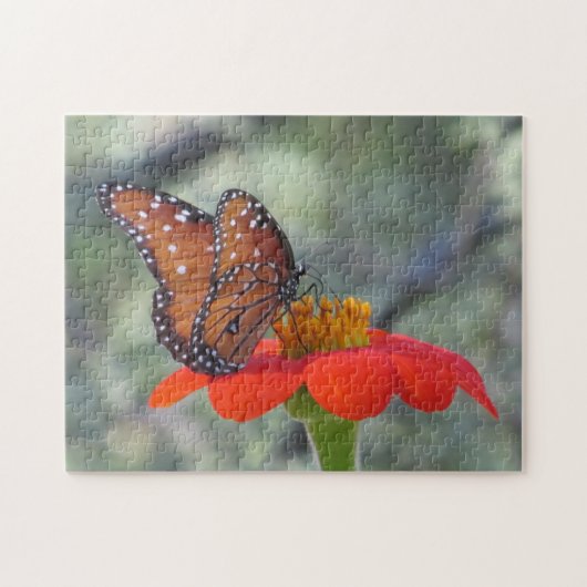 Schmetterling auf mexikanische puzzle (Horizontal)