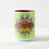 Schmetterling auf Milchweed 15 oz Tasse (Zentrum)