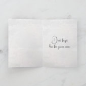 Schmetterling auf Orchid Blossom Karte (Innenseite)