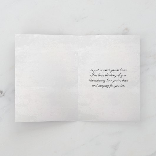 Schmetterling auf Orchid Blossom Karte (Innenseite)