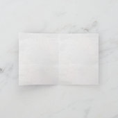 Schmetterling auf Orchid Blossom Notecard Karte (Innenseite)