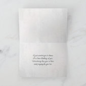 Schmetterling auf Orchidee Karte (Innenseite)