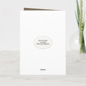 Schmetterling auf Puff Blume Beileid Karte (Rückseite)