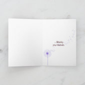 Schmetterling auf Puff Blumen danke (Innenseite)