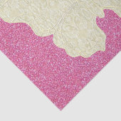 Schmetterling auf rosa Glitzer Seidenpapier (Ausschnitt)