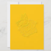 Schmetterling auf rote Rose mit Sternen und Regent (Rückseite)