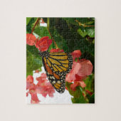 Schmetterling auf Roten Blume Jigsaw Puzzle (Vertikal)