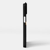 Schmetterling auf schwarzem Hintergrund iPhone Hülle (Rechte Seite)