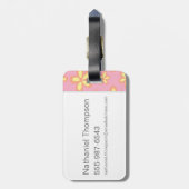 Schmetterling auf Scooby-Doos Nase Gepäckanhänger (Rückseite vertikal)