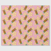 Schmetterling auf Scooby-Doos Nase Geschenkpapier (Flach)