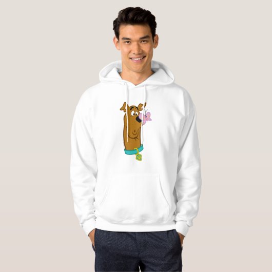 Schmetterling auf Scooby-Doos Nase Hoodie (Vorne ganz)