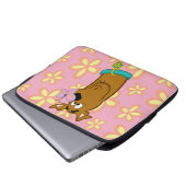 Schmetterling auf Scooby-Doos Nase Laptopschutzhülle (Vorne Knopf)