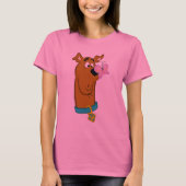 Schmetterling auf Scooby-Doos Nase T-Shirt (Vorderseite)