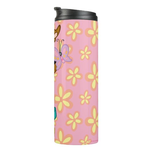 Schmetterling auf Scooby-Doos Nase Thermosbecher (Nach rechts gedreht)