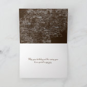 Schmetterling auf Sonnenblumenstrasse Geburtstag Karte (Innenseite)