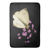 Schmetterling auf Verbena Blume Bath Matts Badematte (Vorderseite Vertikal)