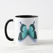 Schmetterling auf Weiß Tasse (Links)