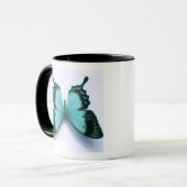 Schmetterling auf Weiß Tasse (Vorderseite Links)
