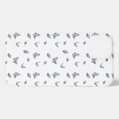 Schmetterling auf weißem Hintergrund iPhone Hülle (Rückseite (Horizontal))