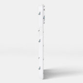 Schmetterling auf weißem Hintergrund iPhone Hülle (Rechte Seite)