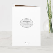 Schmetterling auf Wildblume Beileid Karte (Rückseite)