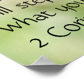 Schmetterling auf Wildblumen, Scripting Verse Poster (Ecke)