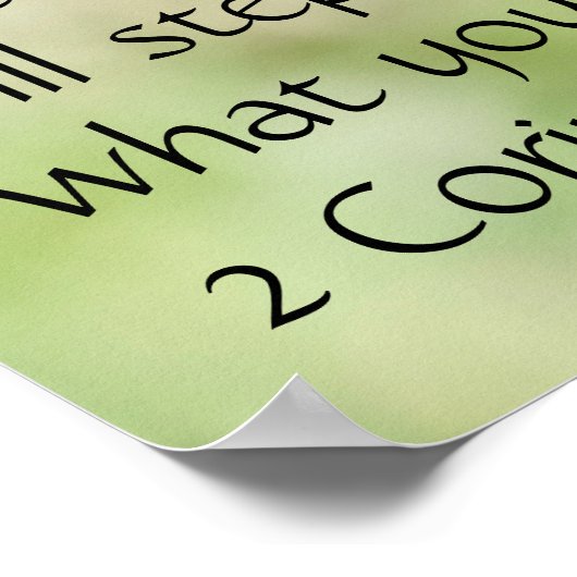 Schmetterling auf Wildblumen, Scripting Verse Poster (Ecke)