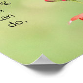 Schmetterling auf Wildblumen, Scripting Verse Poster (Ecke)