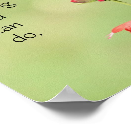 Schmetterling auf Wildblumen, Scripting Verse Poster (Ecke)