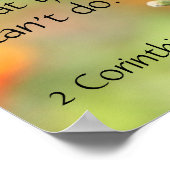 Schmetterling auf Wildblumen, Scripting Verse Poster (Ecke)