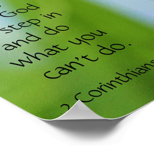 Schmetterling auf Wildblumen, Scripting Verse Poster (Ecke)